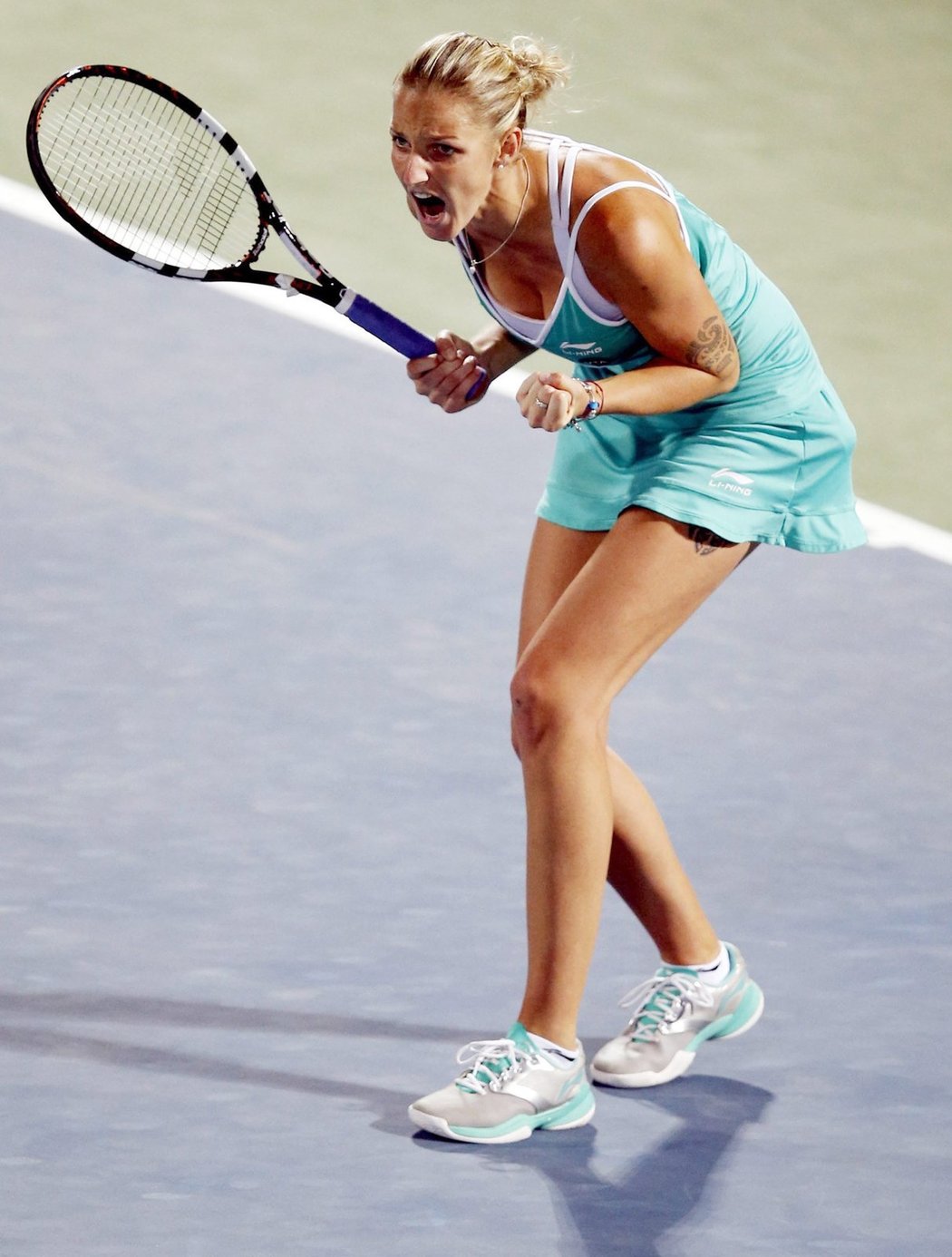 Česká tenistka Karolína Plíšková po postupu do svého osmého finále WTA v kariéře