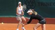 Sestry Plíškovy na tenisovém turnaji Prague Open na Štvanici