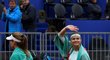 Loučící se Lucie Šafářová vypadla z pražského turnaje v 1. kole čtyřhry