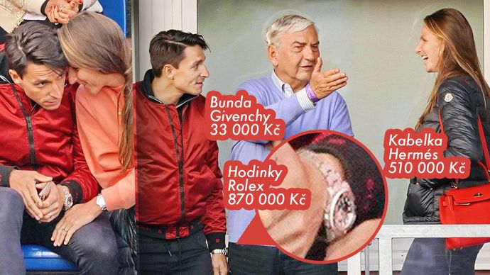 Hvězdný pár Karolína Plíšková s Michalem Hrdličkou se na turnaj ve Stromovce vyfikl... a potkal se třeba s hercem Miroslavem Donutilem.