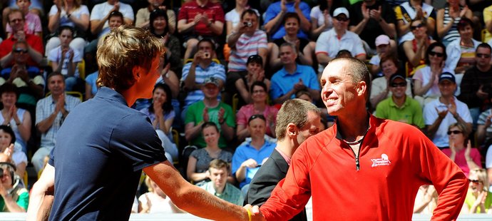 Na exhibici Novák - Lendl se dorazil podívat i semifinalista Roland Garros Tomáš Berdych