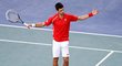 Novak Djokovič v utkání turnaje série Masters v Paříži, kde vypadl už v druhém kole po prohře se Samem Querreym