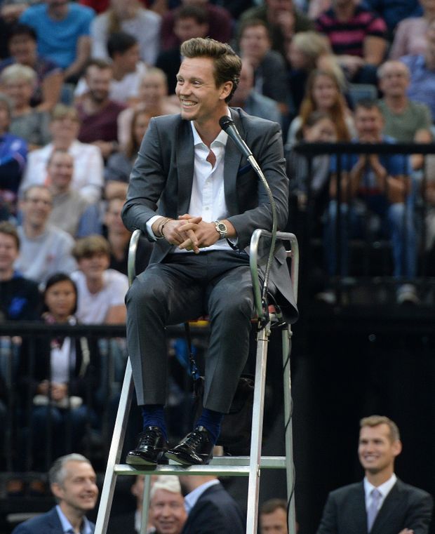 Tomáš Berdych se na Štěpánkově rozlučce ujal role rozhodčího Tomáš Berdych se na Štěpánkově rozlučce ujal role rozhodčího