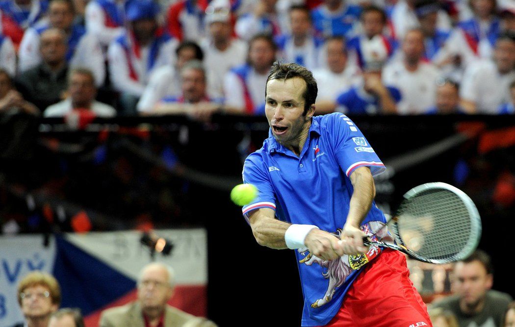 Zápasy Davis Cupu si Radek Štěpánek vždy náramně užíval