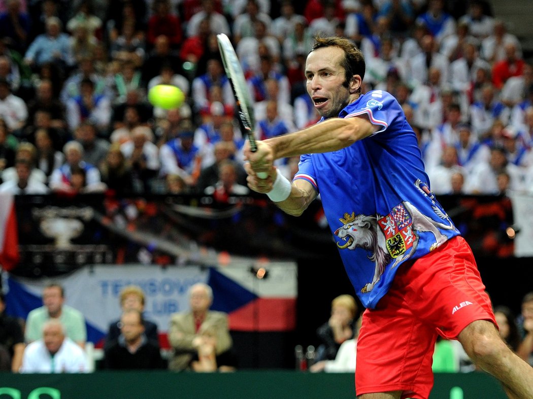 Zápasy Davis Cupu si Radek Štěpánek vždy náramně užíval