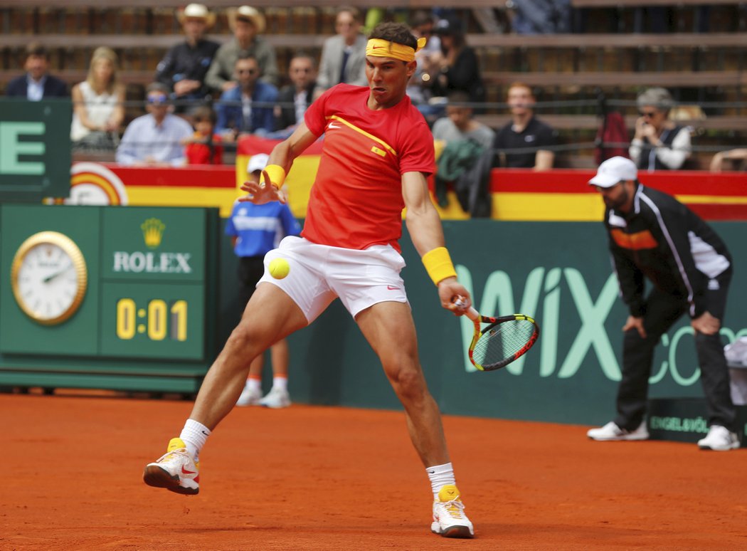 Rafael Nadal v zápase proti Philllipu Kohlschreiberovi