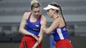 Třetí bod v duelu proti Kolumbii přidaly ve čtyřhře Lucie Havlíčková s Dominikou Šalkovou