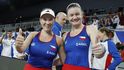 Třetí bod v duelu proti Kolumbii přidaly ve čtyřhře Lucie Havlíčková s Dominikou Šalkovou