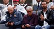Fotbalový trenér José Mourinho během finále tenisového turnaje v Římě