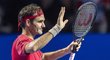Roger Federer domácí publikum na úvod turnaje v Basileji nezklamal