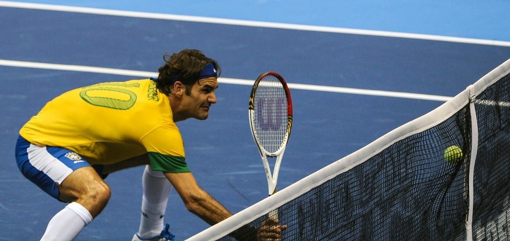 Federer dokáže být velký showman