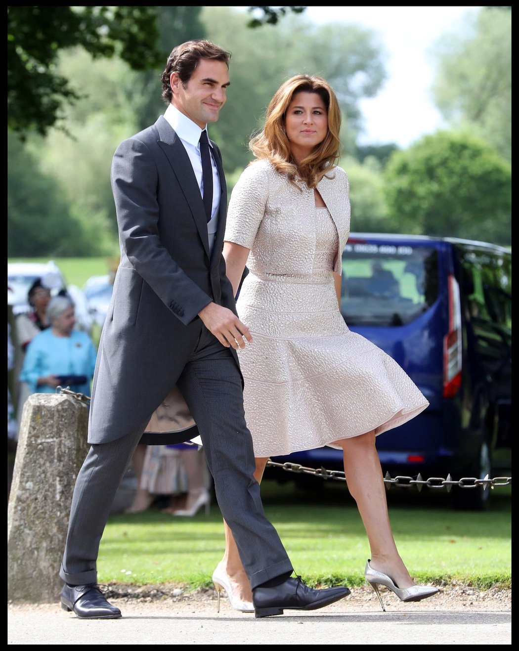 Roger Federer se svoji manželkou Mirkou