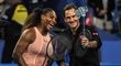 Tenisové legendy spolu. Serena Williamsová a Roger Federer na Hopman Cupu, kde si zahráli smíšenou čtyřhru