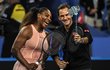 Tenisové legendy spolu. Serena Williamsová a Roger Federer na Hopman Cupu, kde si zahráli smíšenou čtyřhru