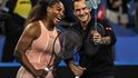 Serena Williamsová a Roger Federer na Hopman Cupu.