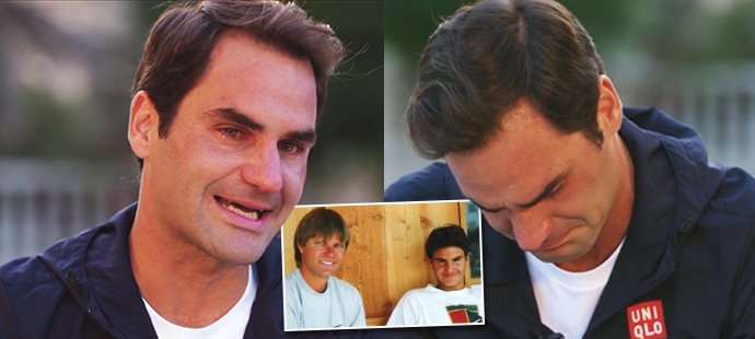 Roger Federer se rozbrečel, když mluvil o svém trenérovi