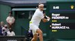 Roger Federer na svém oblíbeném Wimbledonu