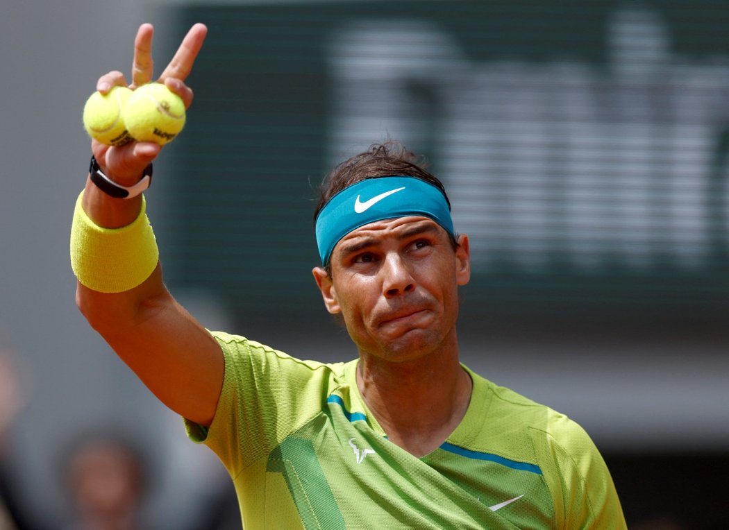 Španěl Rafael Nadal během finále milovaného Roland Garros