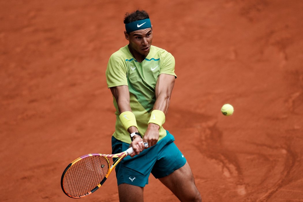 Španěl Rafael Nadal během finále milovaného Roland Garros