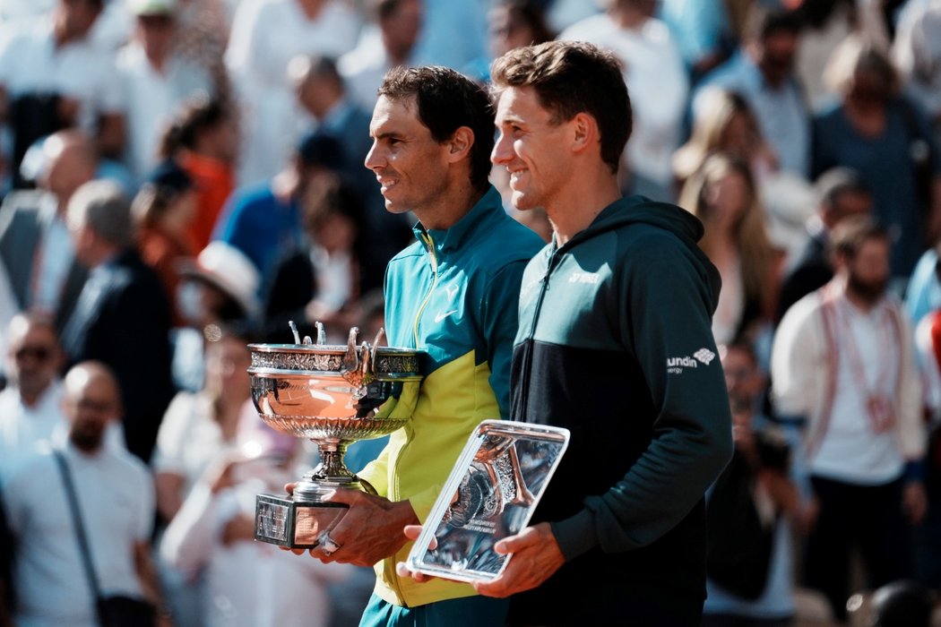 Oba finalisté Roland Garros 2022 zleva Rafael Nadal a Casper Ruud
