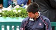 Zklamaný Novak Djokovič po prohraném finále