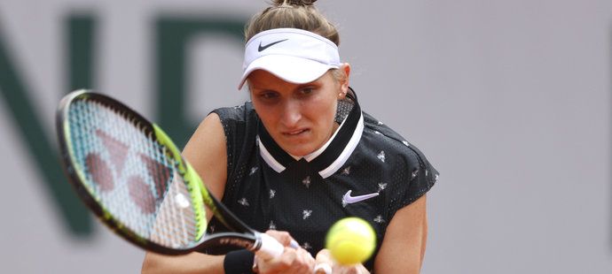 Markéta Vondroušová ve svém prvním grandslamovém finále kariéry na Roland Garros