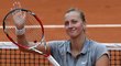 Petra Kvitová po vítězném zápase 2. kola French Open s Novozélanďankou Erakovičovou