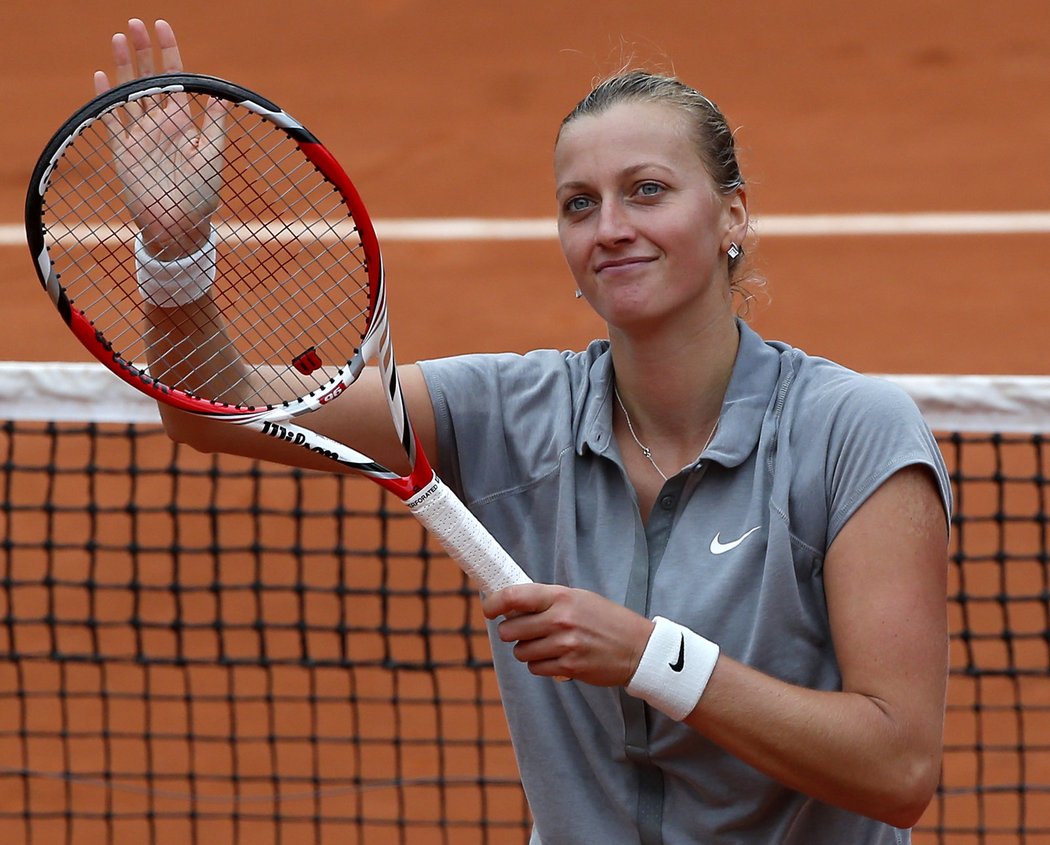 Petra Kvitová po vítězném zápase 2. kola French Open s Novozélanďankou Erakovičovou