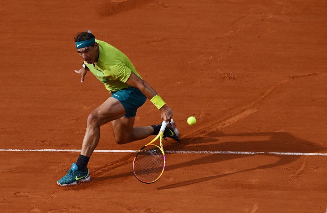 Rafael Nadal během Roland Garros 2022