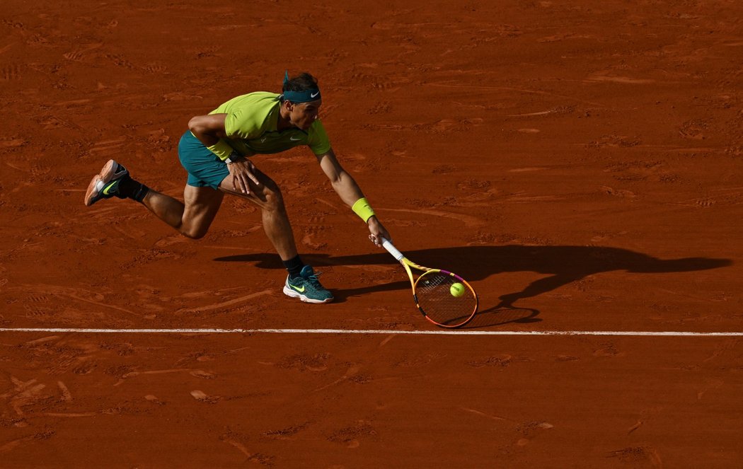 Rafael Nadal během Roland Garros 2022