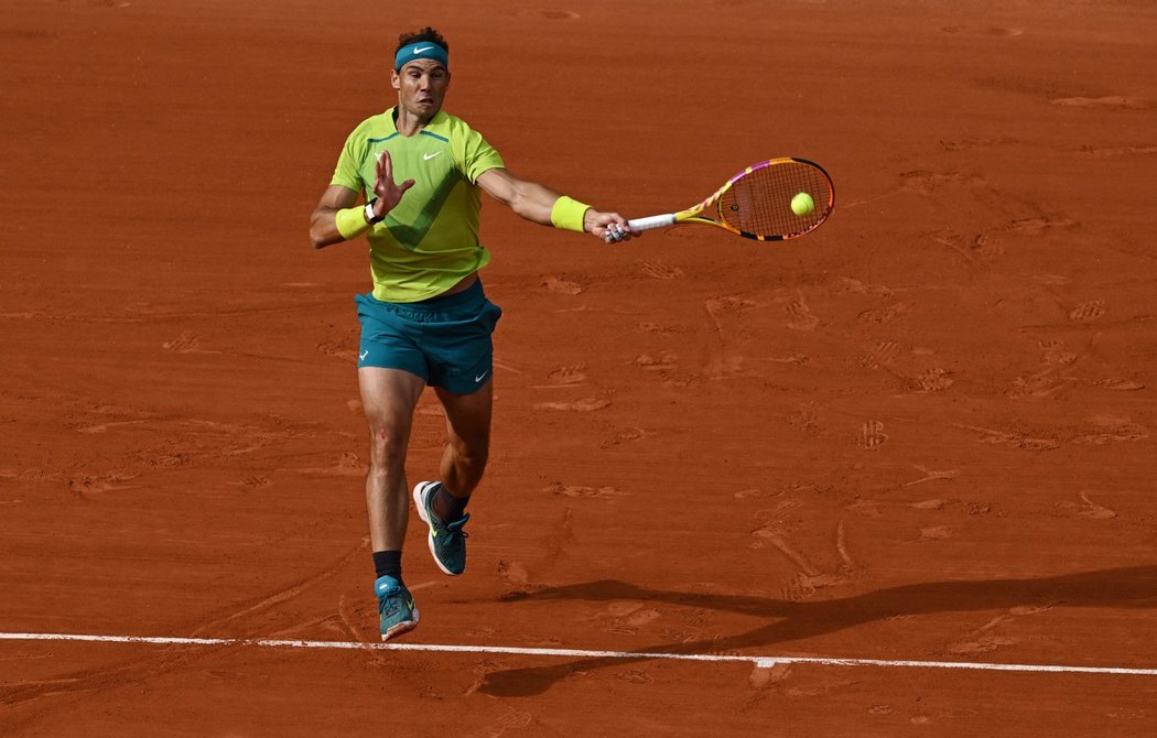 Rafael Nadal během Roland Garros 2022