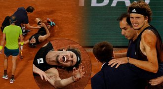 Zranění uťalo boj! Zverev řval bolestí, Nadal soucítil: Vidět ho brečet...