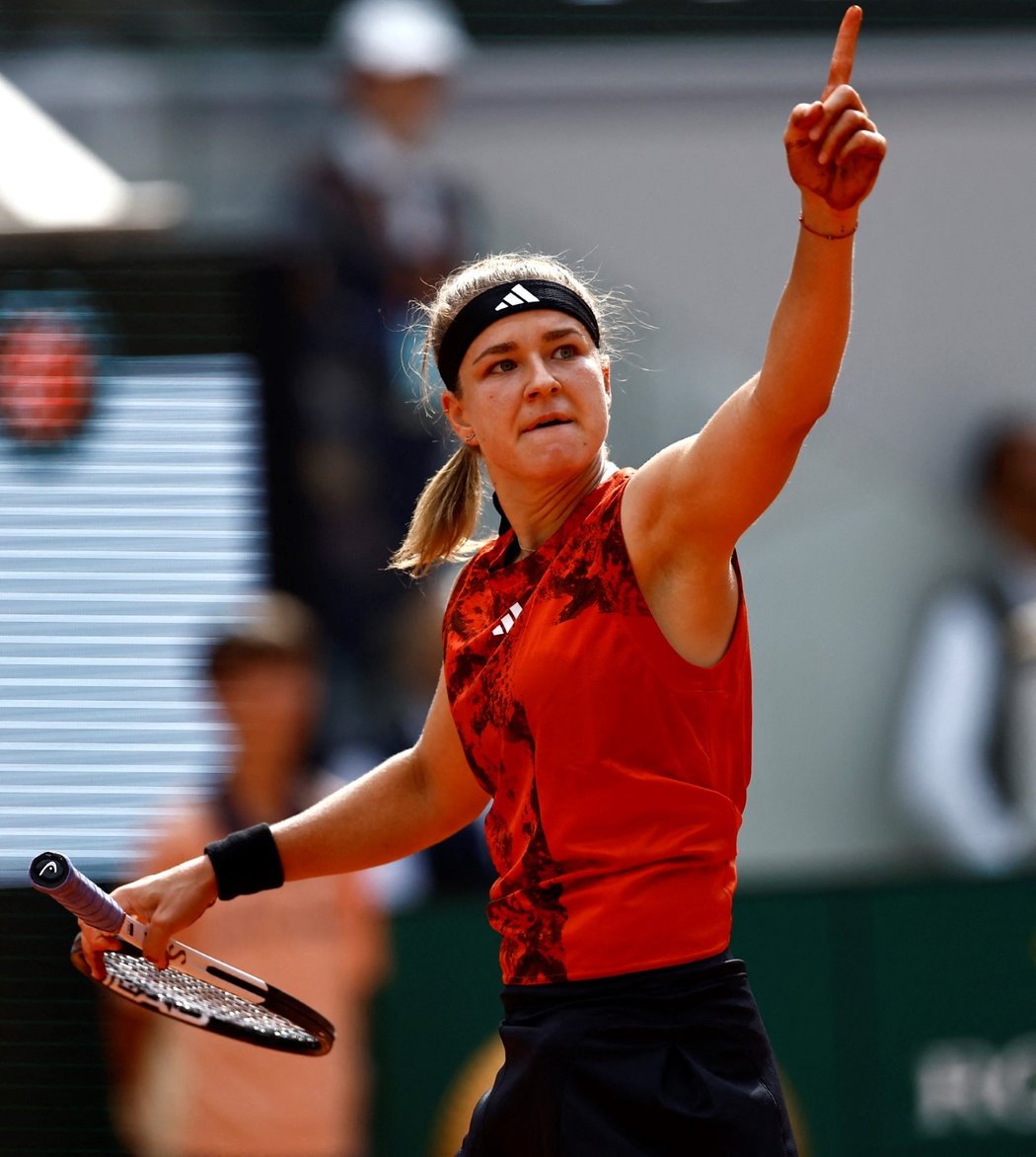 Fantastický tenis předváděla Karolína Muchová ve finále Roland Garros