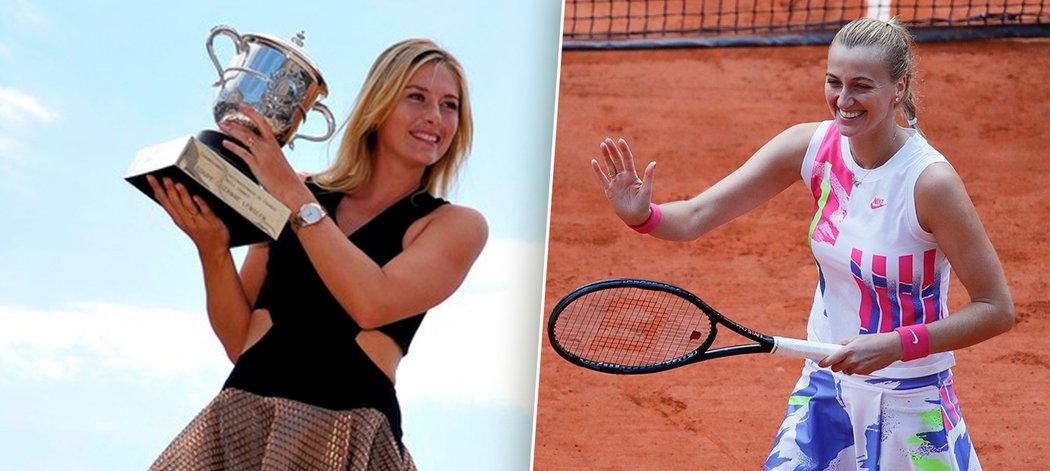 Česká tenistka Petra Kvitová čerpá na French Open inspiraci i od bývalé šampionky Roland Garros Marie Šarapovové