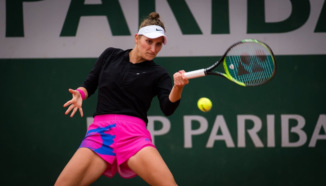 Česká tenistka Markéta Vondroušová na French Open, kde po loňské účasti ve finále překvapivě vypadla už v prvním kole