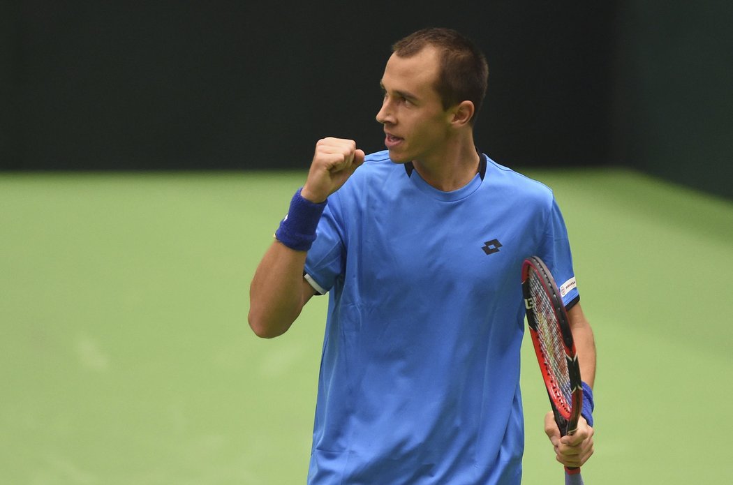 Český tenista si ve druhém setu počínal suverénně.