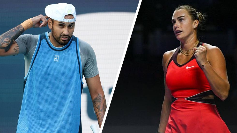 Aryna Sabalenková se utká s Nickem Kyrgiosem