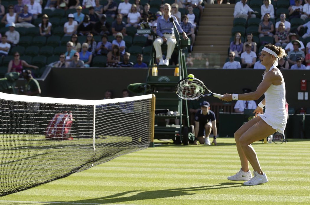 Lucie Šafářová se na postup do 2. kola Wimbledonu pořádně nadřela