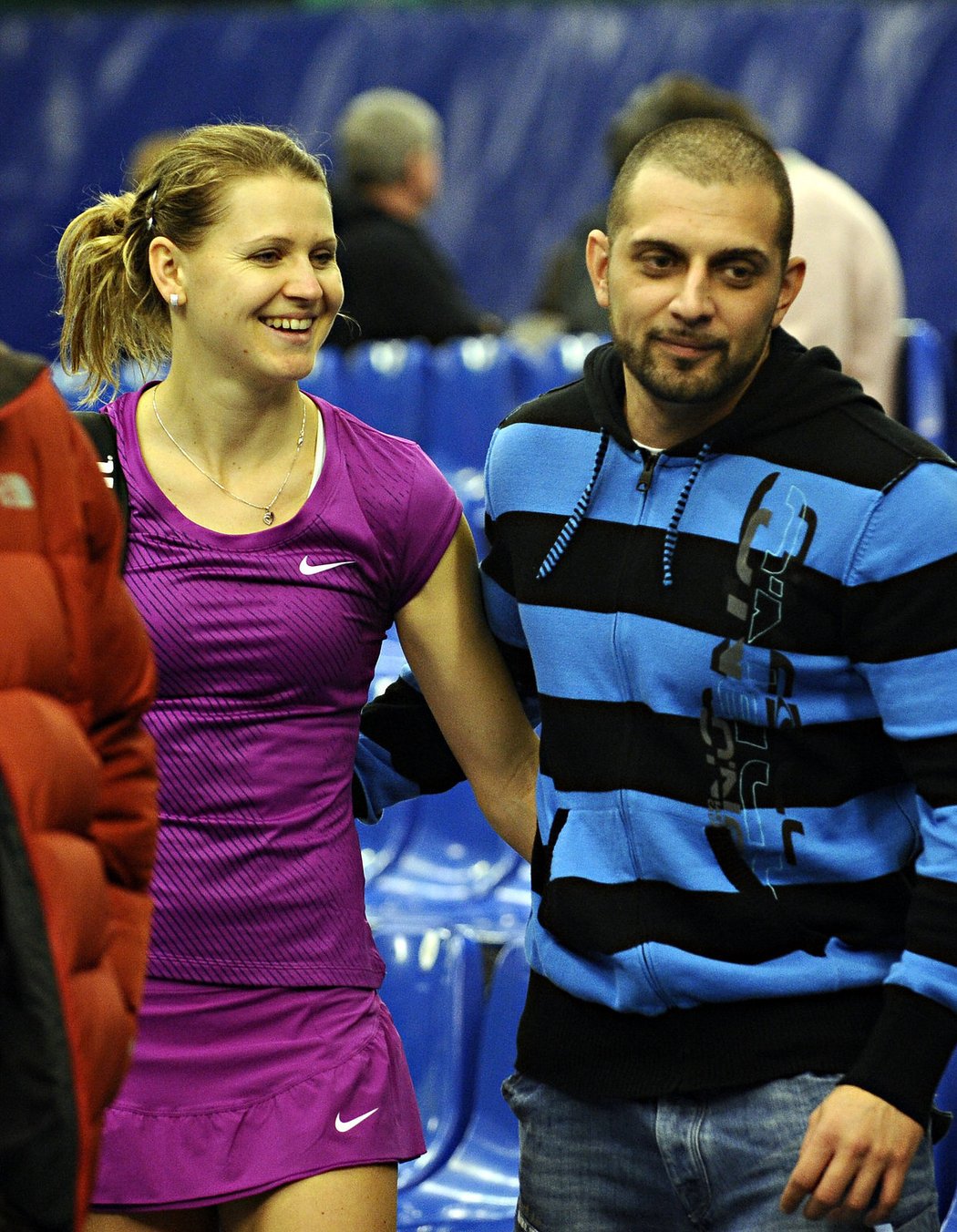 Usměvavá česká tenistka se svým bývalým přítelem