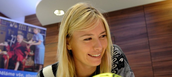 Ruská tenistka Maria Šarapovová při návštěvě pražské nemocnice Praha Italská