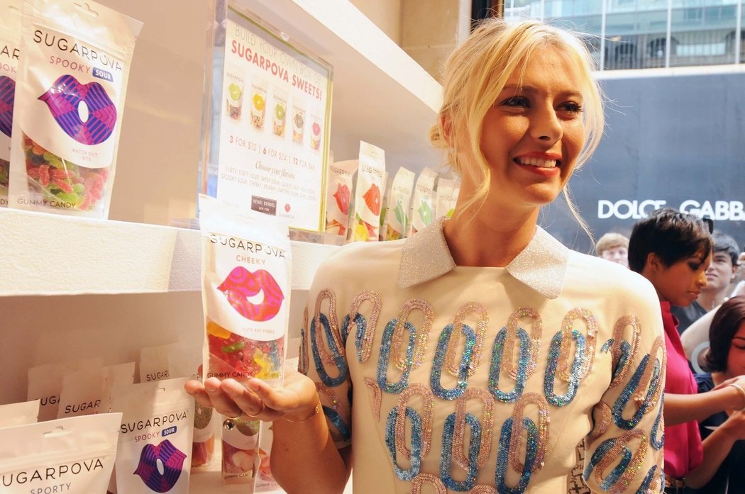 Maria Šarapovová bude prodávat vlastní sladkosti značky Sugarpova