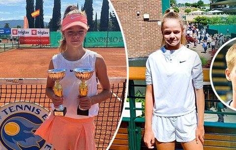 Veronika Sekerková je tenisovou nadějí, její otec hrál ligu za Blšany