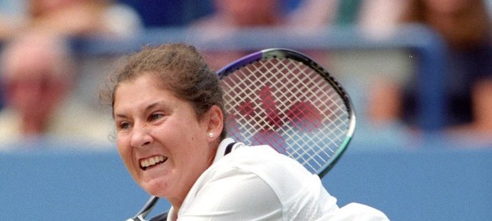 Monika Selešová v roce 1996, kdy se vracela na tenisové kurty