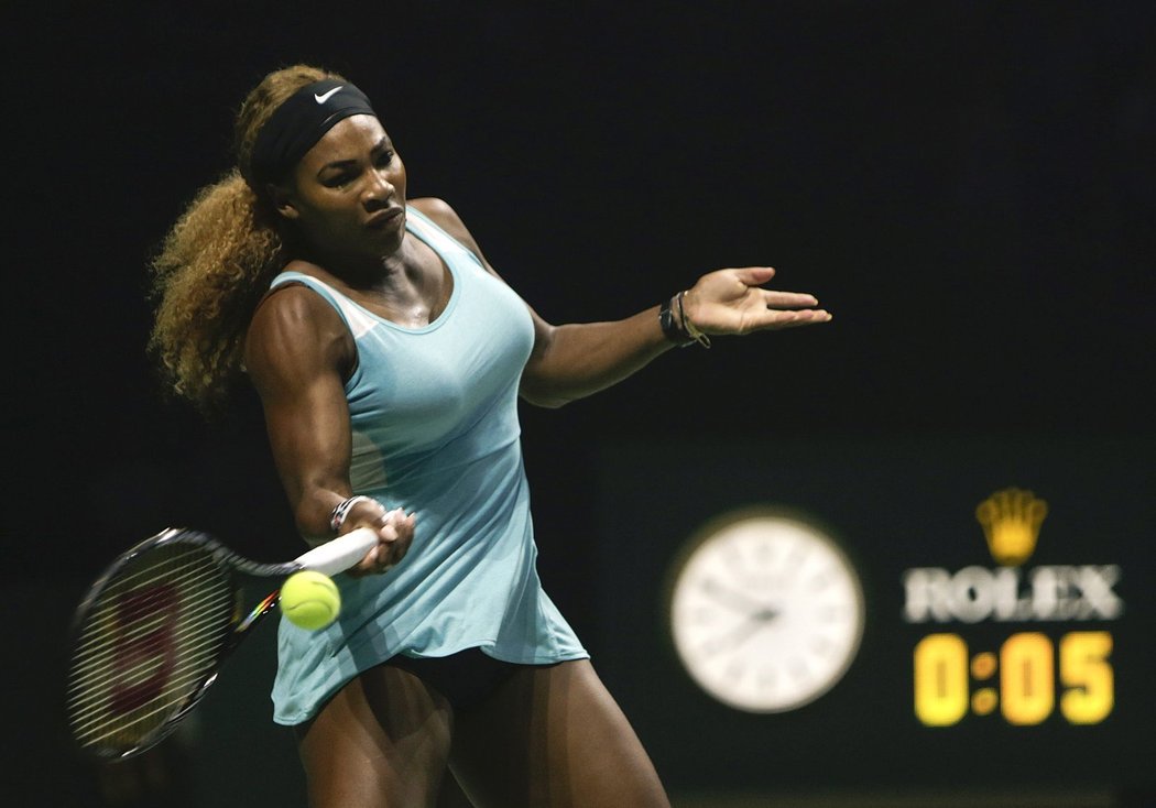 Serena Williamsová se na výhru hodně nadřela.