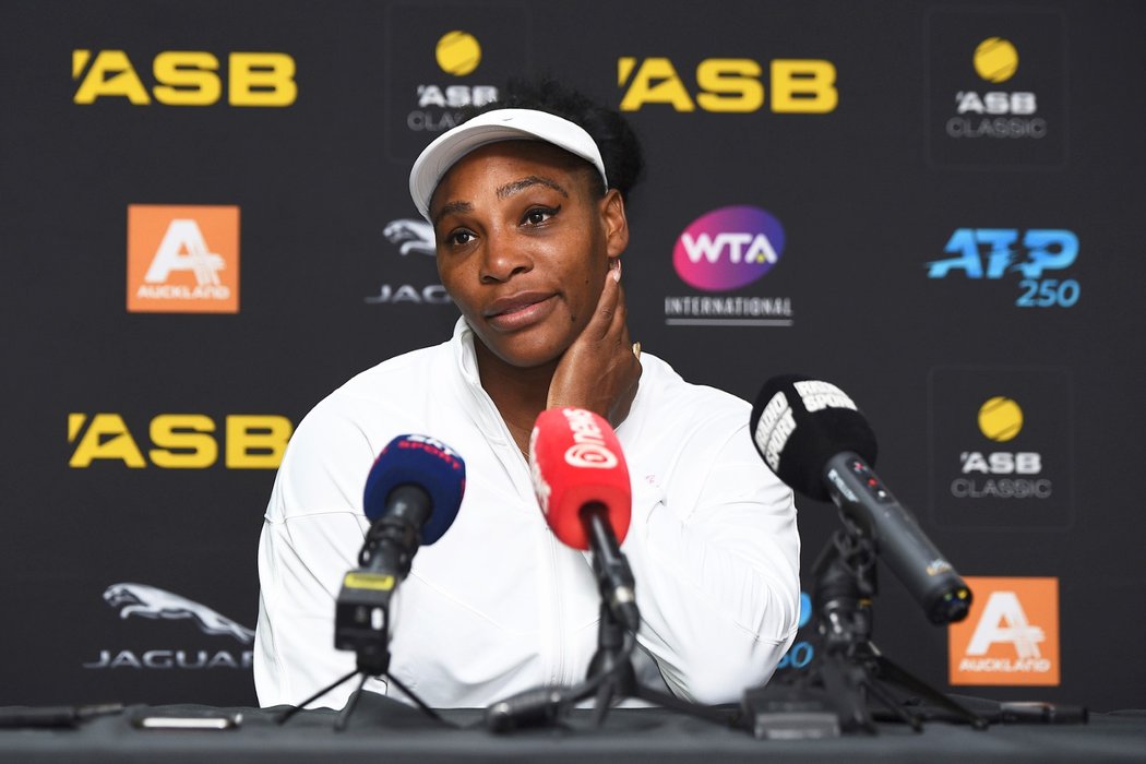 Legendární tenistka Serena Williamsová na startu sezony 2020 na turnaji v Novém Zélandu