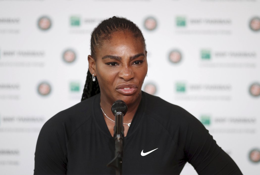 Serena Williamsová odstoupila z Roland Garros.