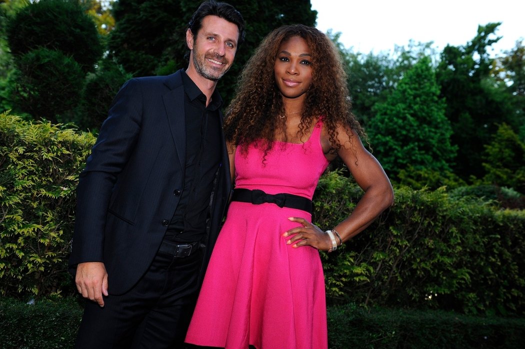 Serena Williamsová se svým koučem a jeden čas i přítelem Patrickem Mouratoglouem
