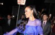 Modelka Selita Ebanksová v barevné róbě, která odpovídala tématu svatební party, kterým byl film Kráska a zvíře Modelka Selita Ebanksová v barevné róbě, která odpovídala tématu svatební party, kterým byl film Kráska a zvíře