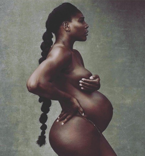Serena Williams nafotila nahé snímky v pokročilém stadiu těhotenství