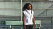 Serena Williamsová při tréninku